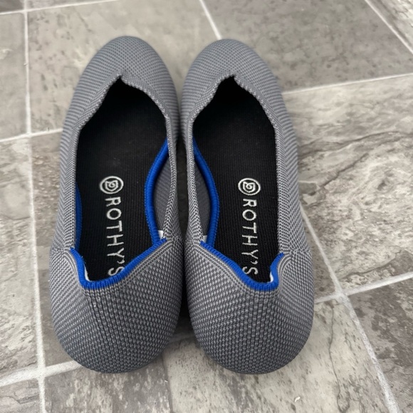 Rothy’s Flats Size 9 Birdseye Gray Grey - Picture 3 of 11